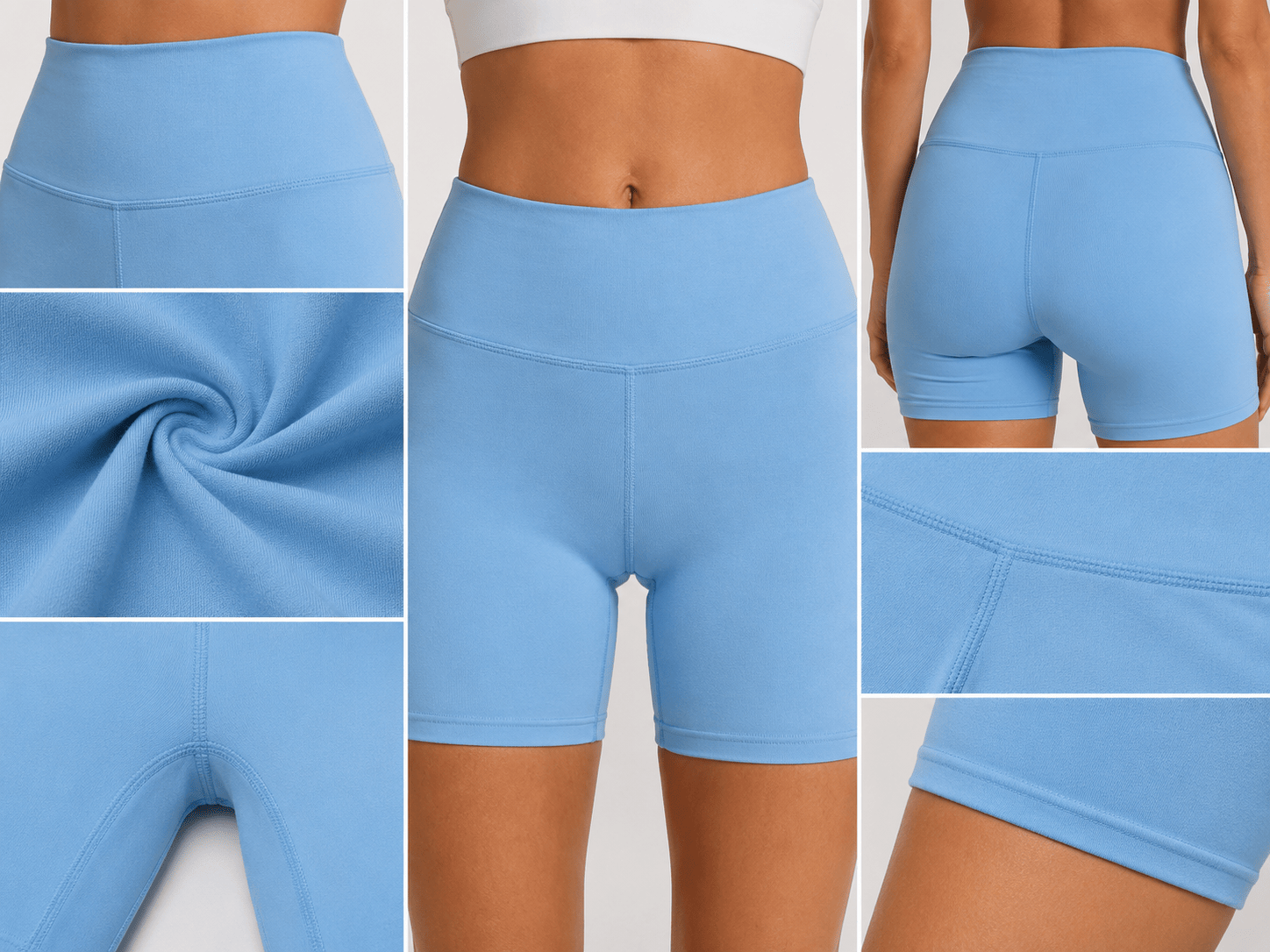 Knitwear 6——Women's High Waisted Yoga Shorts Knitwear 6——Women's High Waisted Yoga Shorts